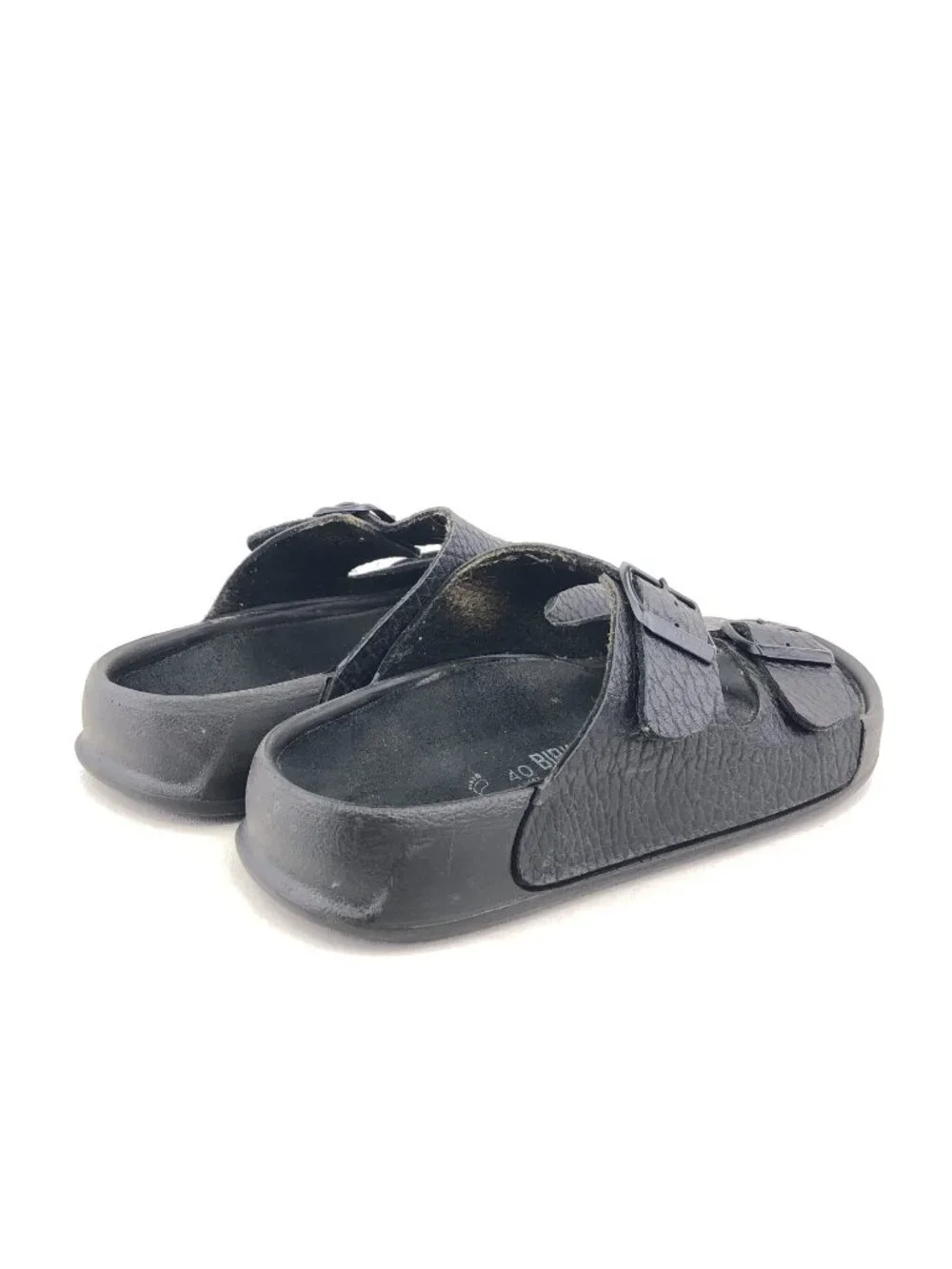 Birkenstock Tatami Black Leather Slide Sandals 9